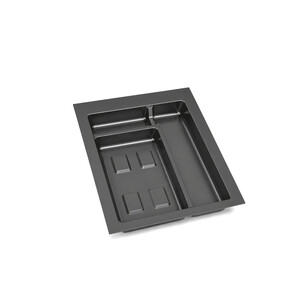 base pour conteneurs de tiroirs de cuisine Recycle, 1 compartiment, module 450mm, Plastique gris anthracite photo du produit