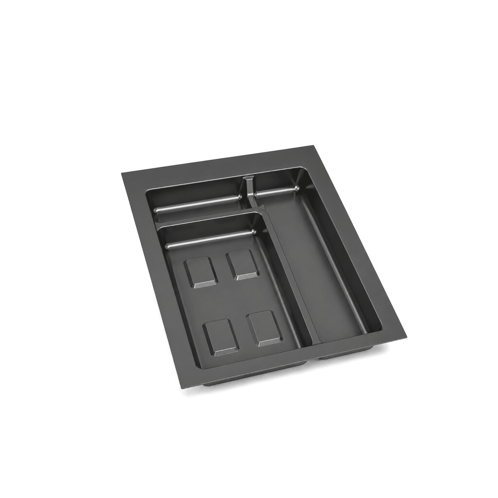 base pour conteneurs de tiroirs de cuisine Recycle, 1 compartiment, module 450mm, Plastique gris anthracite-Primary