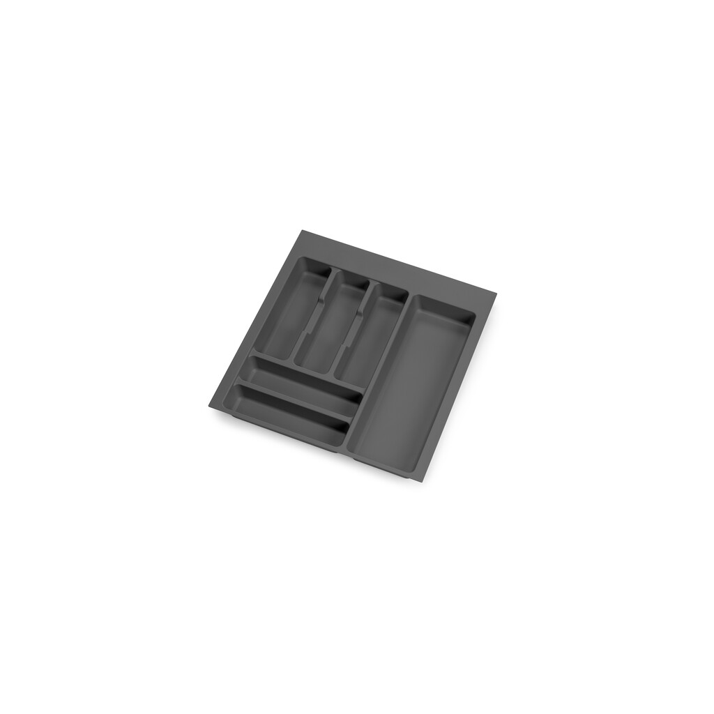 range-couverts Optima pour tiroir universel, module 500mm, Plastique, Gris antracite, 20 unités.-Primary