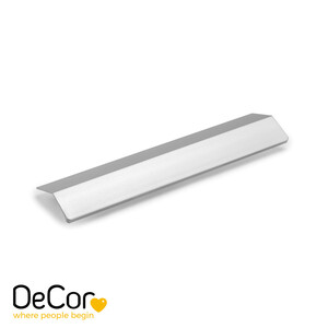 Adhesive furniture handle Chiva, L158mm, Aluminium, Bright anodized product photo