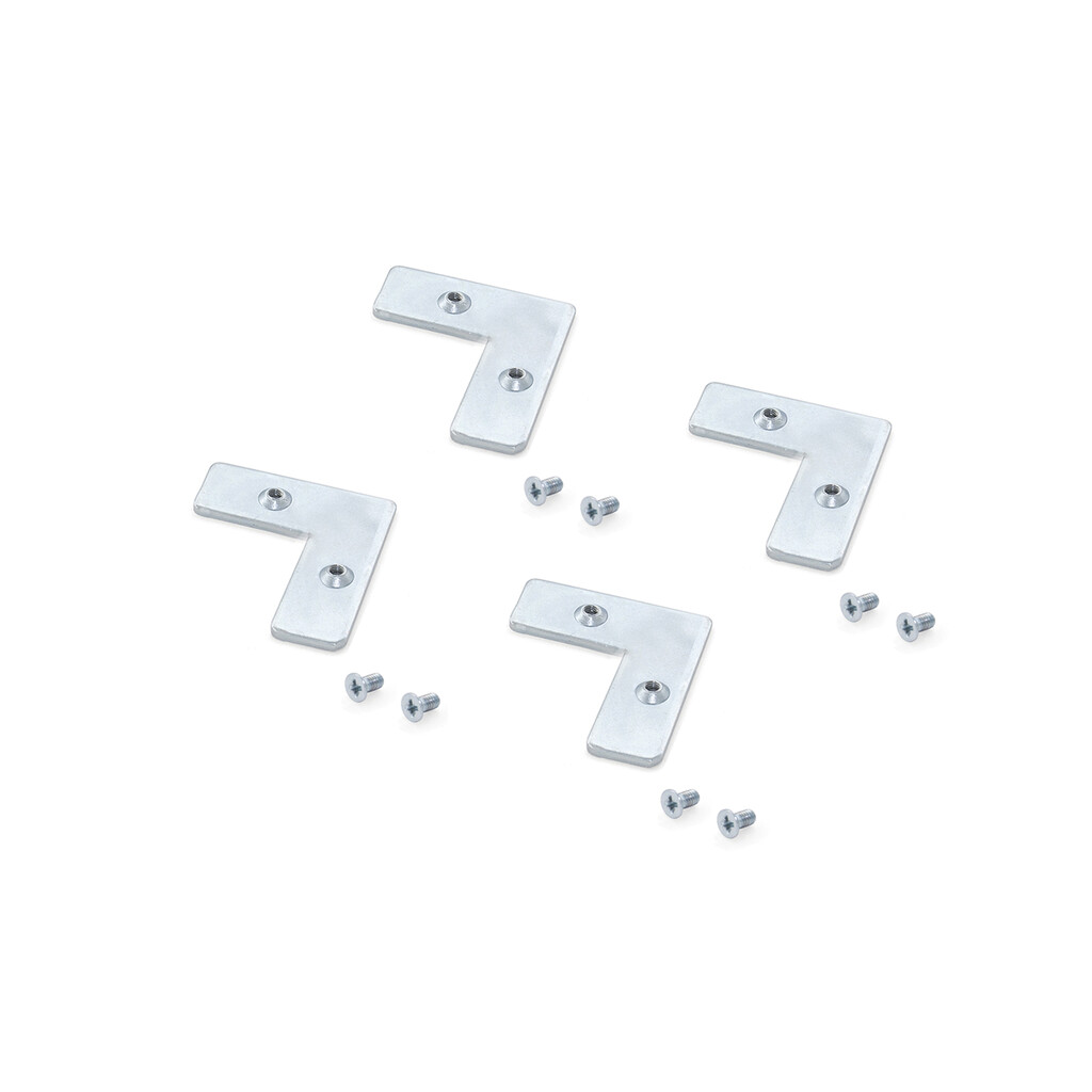 Kit de escuadras para perfiles Plus 7, Acero-Primary