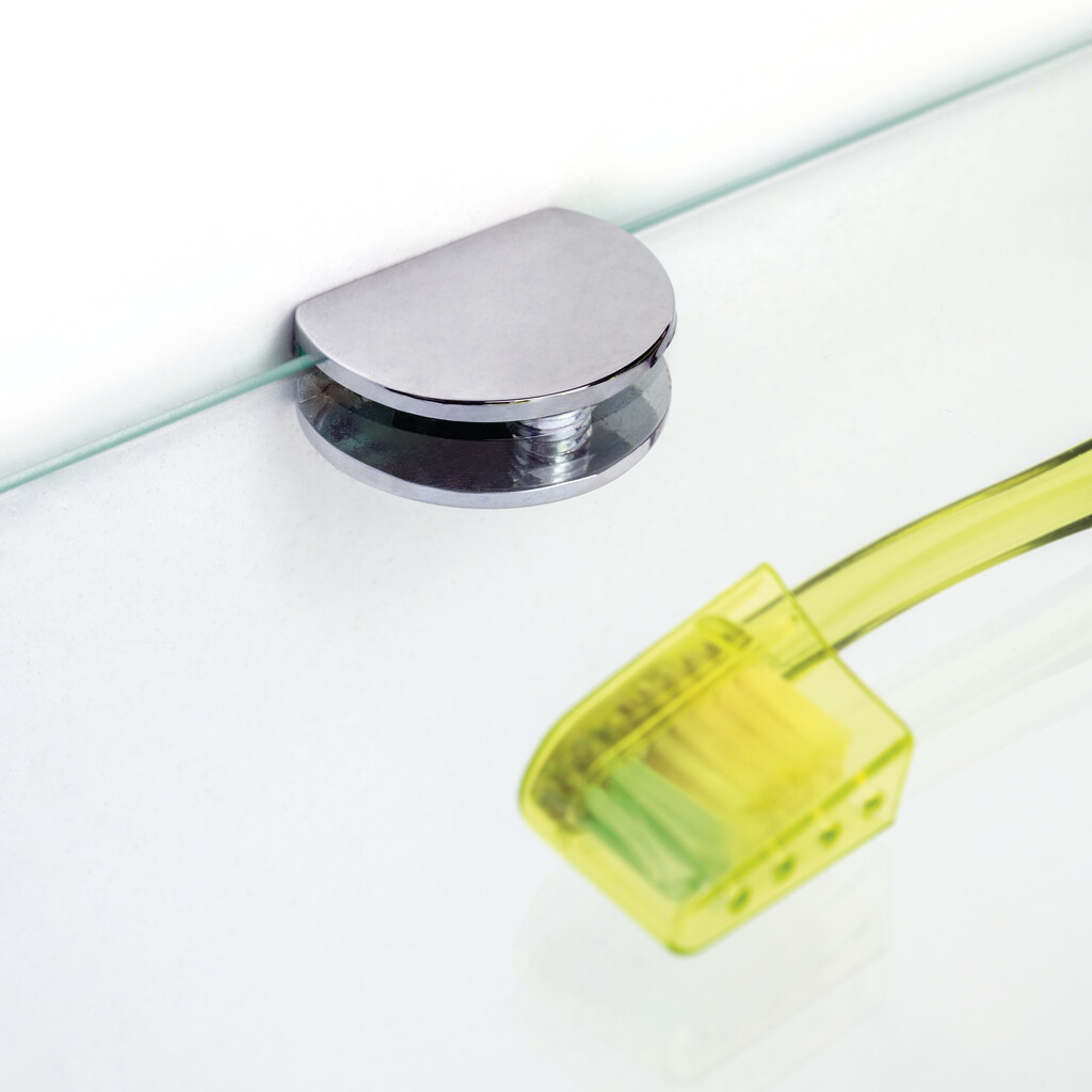 Taquet d’étagères pour salle de bain, Ø 26, Chromé, Zamak-3