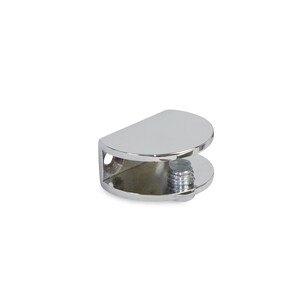 Soportes para baño para estante de cristal, Ø 35, Níquel satinado, Zamak foto del producto