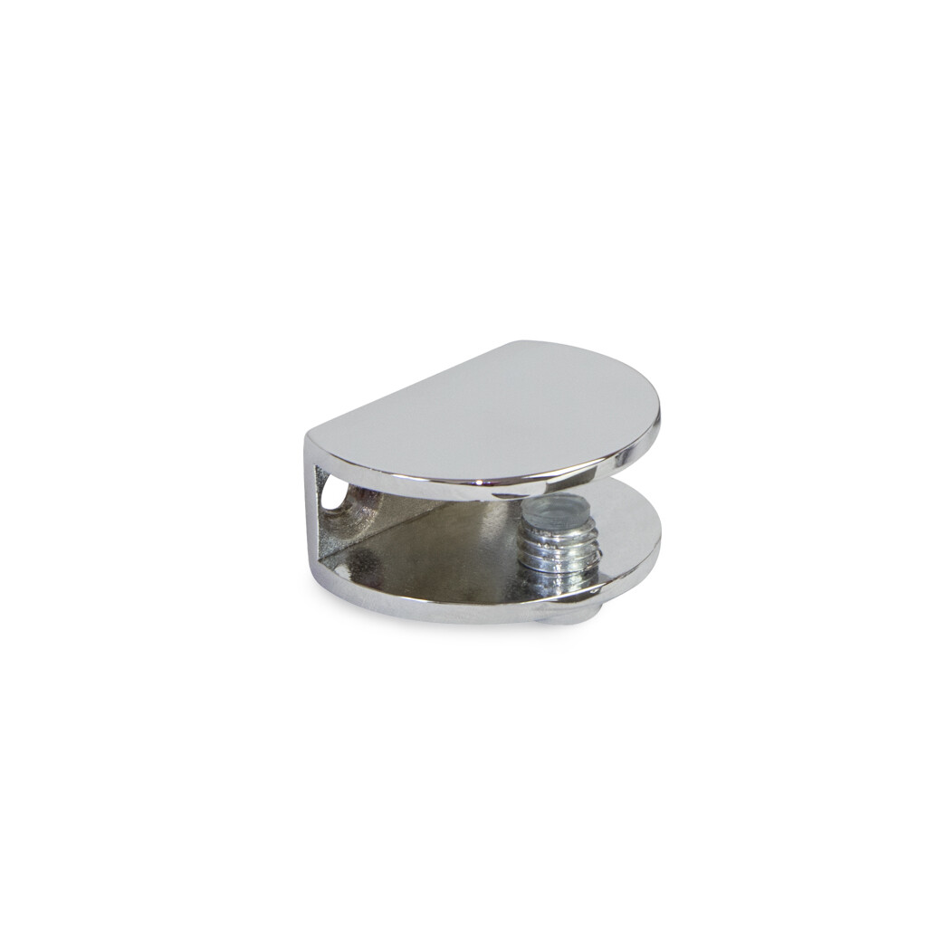 Soportes para baño para estante de cristal, Ø 35, Níquel satinado, Zamak-Primary