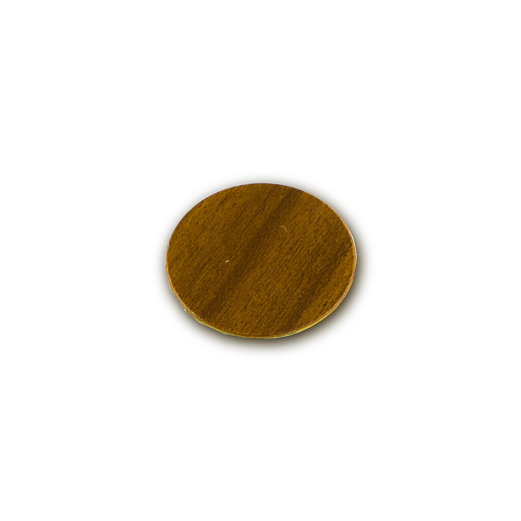 Adhesive cover for screws, diametre 13mm, Plastic, Brown-1