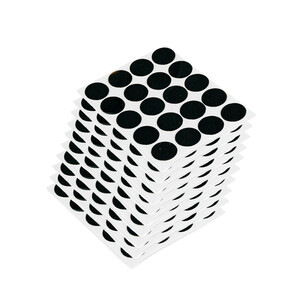 Cache adh&eacute;sif pour vis, diam&egrave;tre 13mm, Plastique, Noir photo du produit