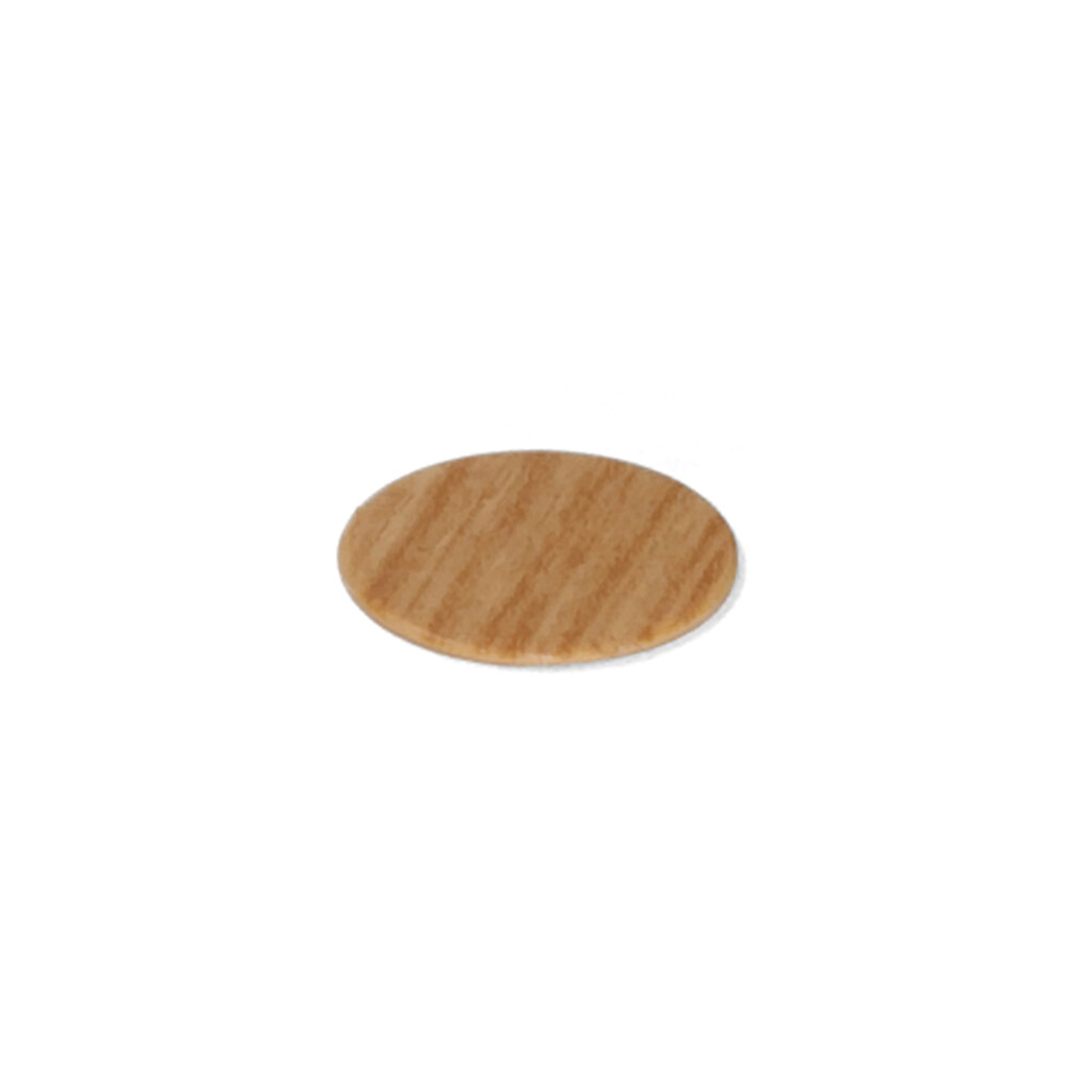 Cache adhésif pour vis, diamètre 13mm, Plastique, Finition chêne-1