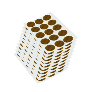 Cache adh&eacute;sif pour vis, diam&egrave;tre 20mm, Plastique, Marron photo du produit