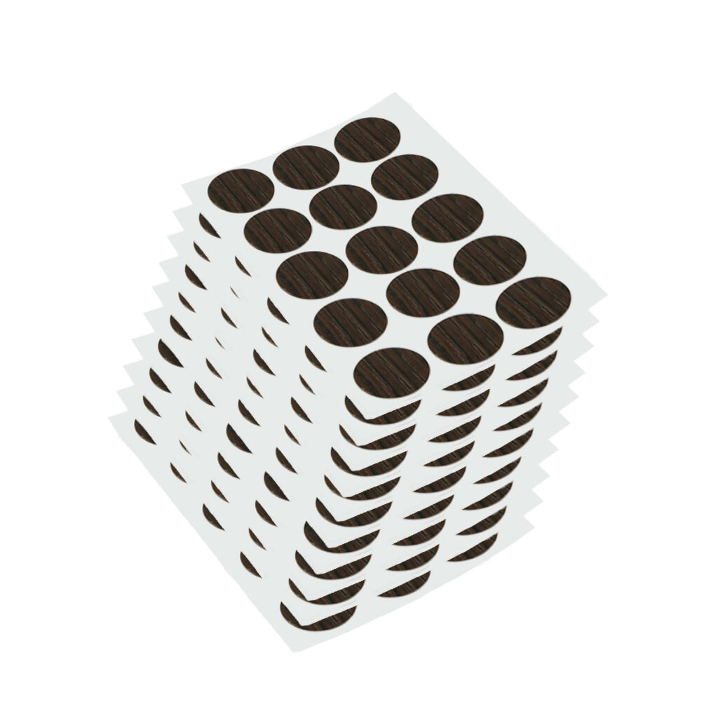 Cache adhésif pour vis, diamètre 20mm, Plastique, Finition wengué-Primary