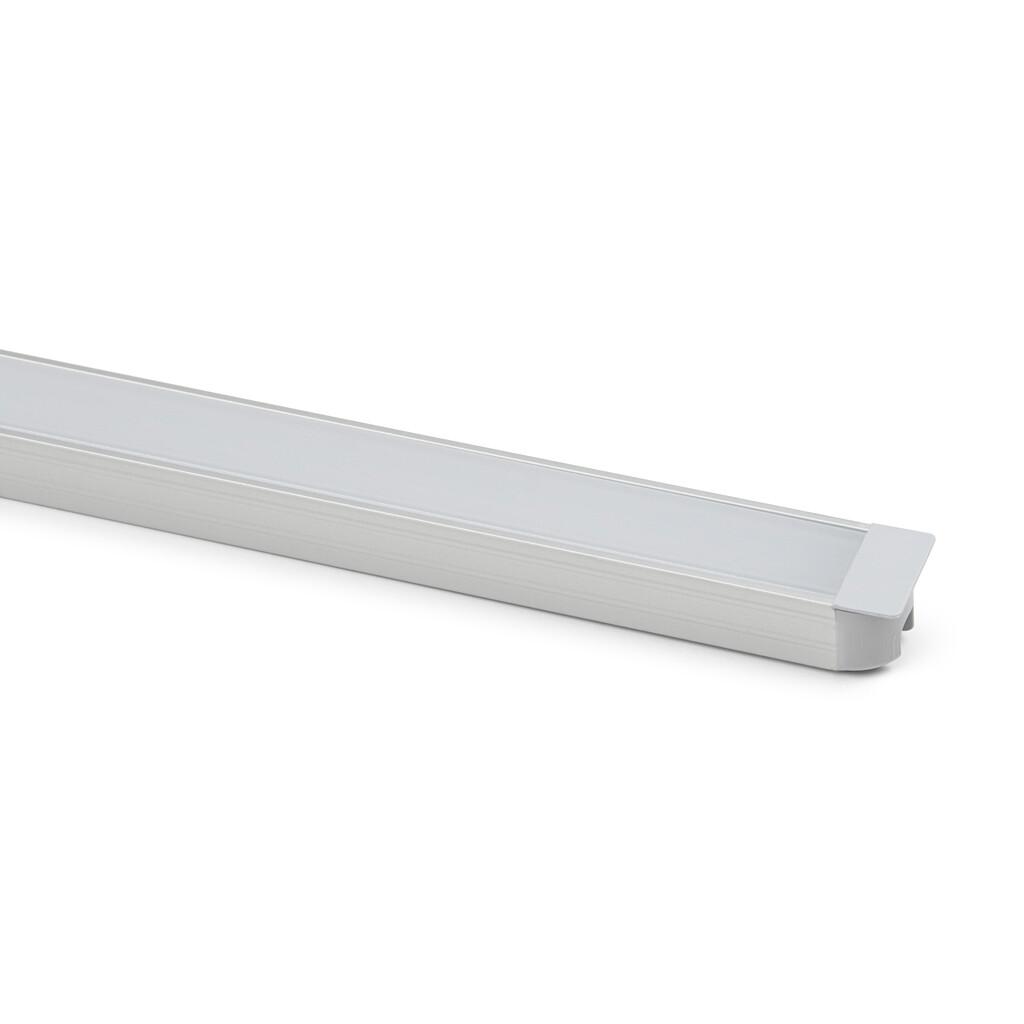 Profil encastrables Lynx W, pour réaliser des luminaires avec rubans LED, longueur 2,35m, Aluminium, Anodisé mat-3
