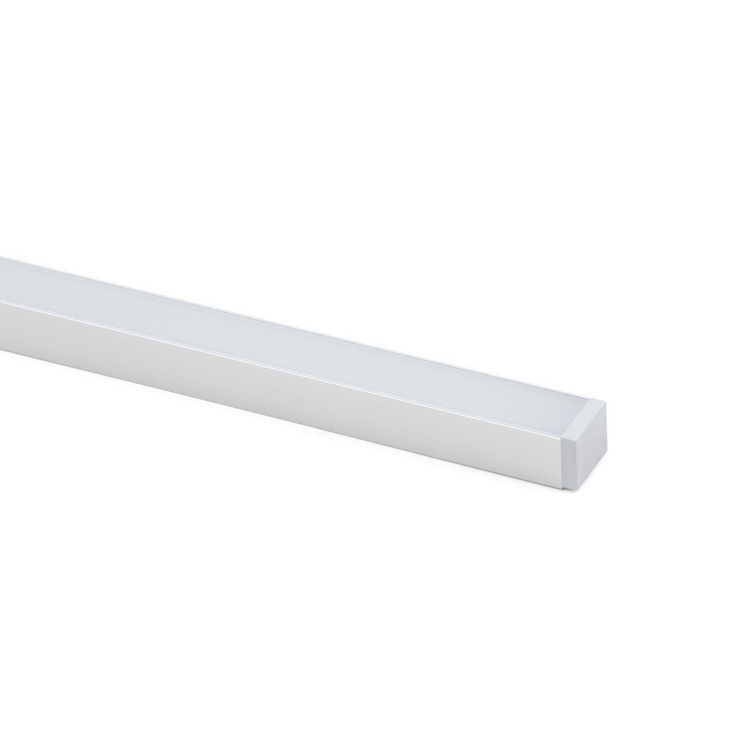 Profil de surface Lynx W, pour réaliser des luminaires avec rubans LED, longueur 2,35m, Aluminium, Anodisé mat-2