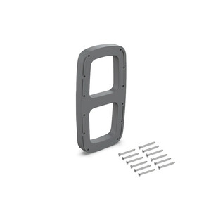 Pair of side plates for Wardrobe Sling folding pull down rail hanger, Plastic, Titanium product photo