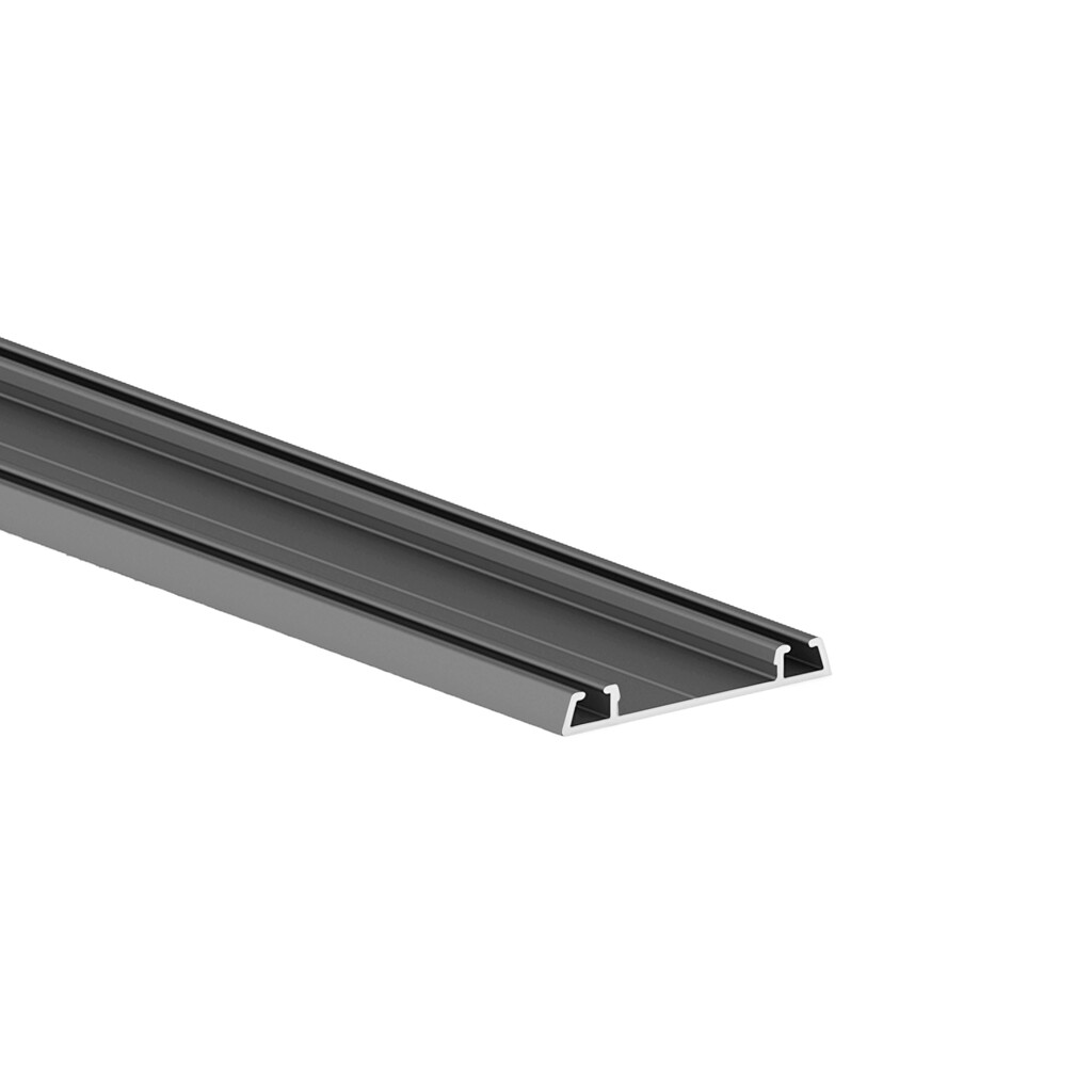 Placard untere Laufschiene, Länge 2.35m, Aluminium, Grau anthrazit-Primary