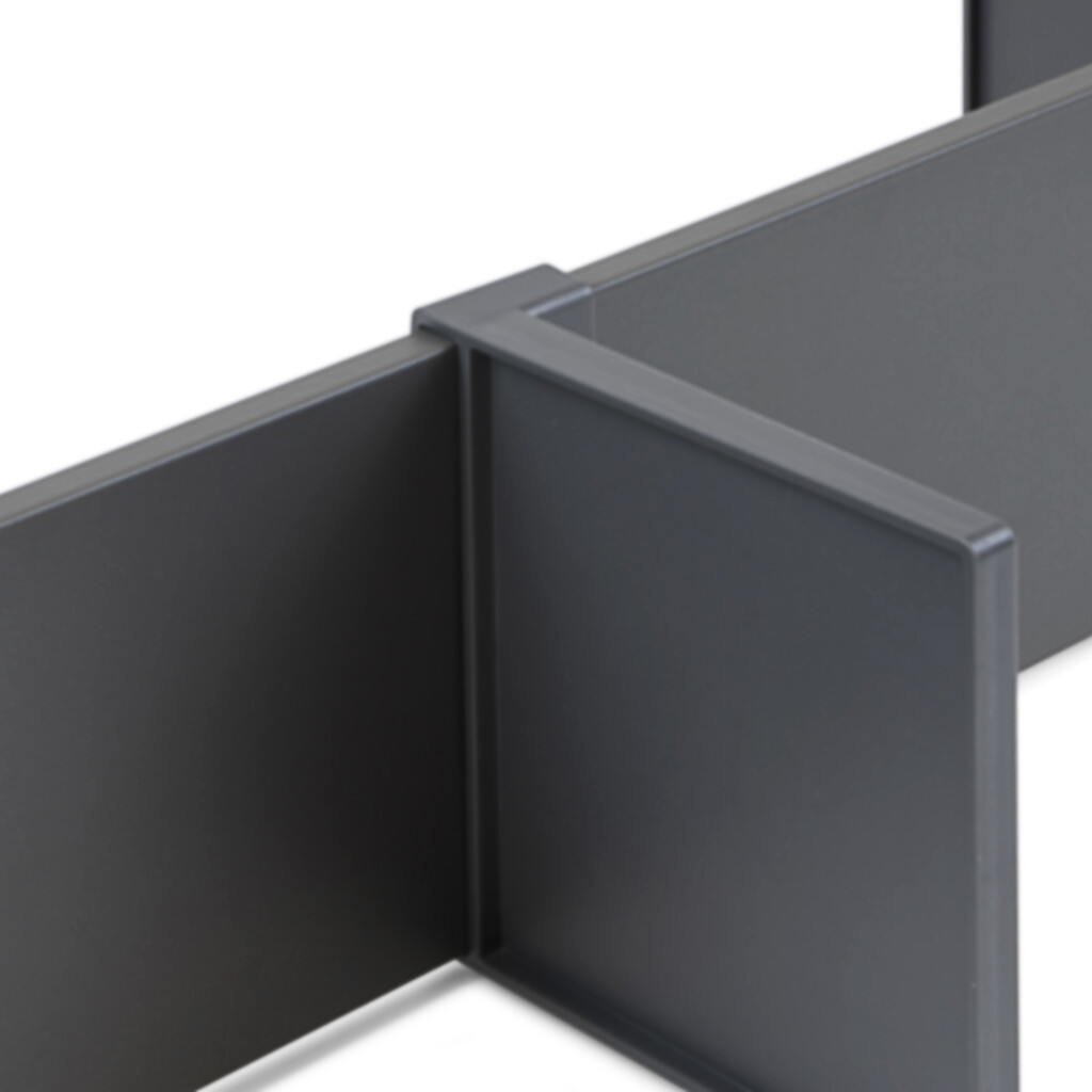 Kit of Accessory divider for inside of Vertex-Concept drawers, 900mm wide, Aluminium and Plastic, Anthracite Grey-11