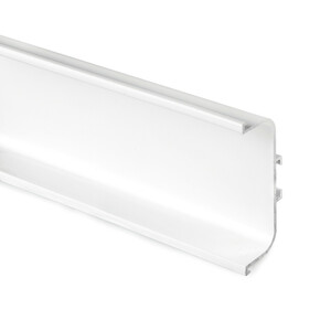 Perfil central Gola para muebles de cocina, longitud 3,9m, Aluminio, Pintado blanco foto del producto