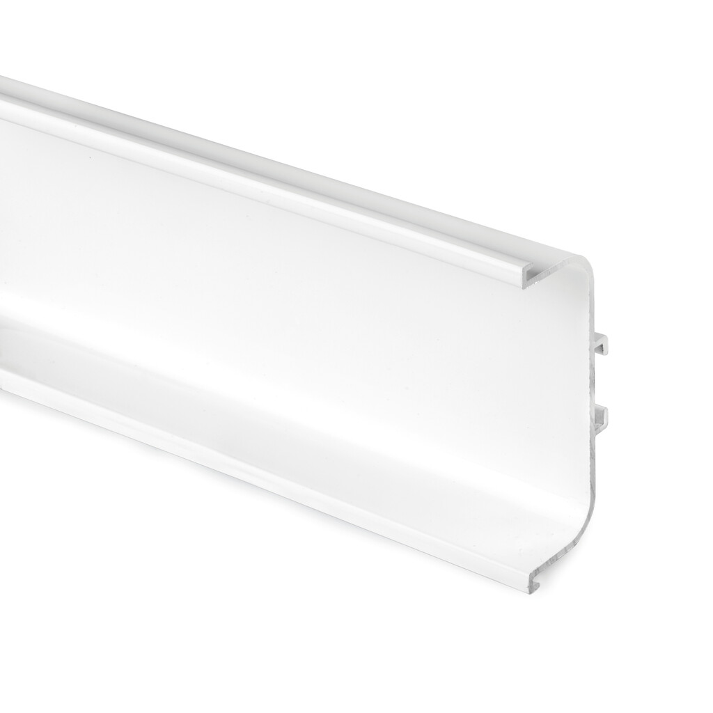 Perfil central Gola para muebles de cocina, longitud 3,9m, Aluminio, Pintado blanco-Primary