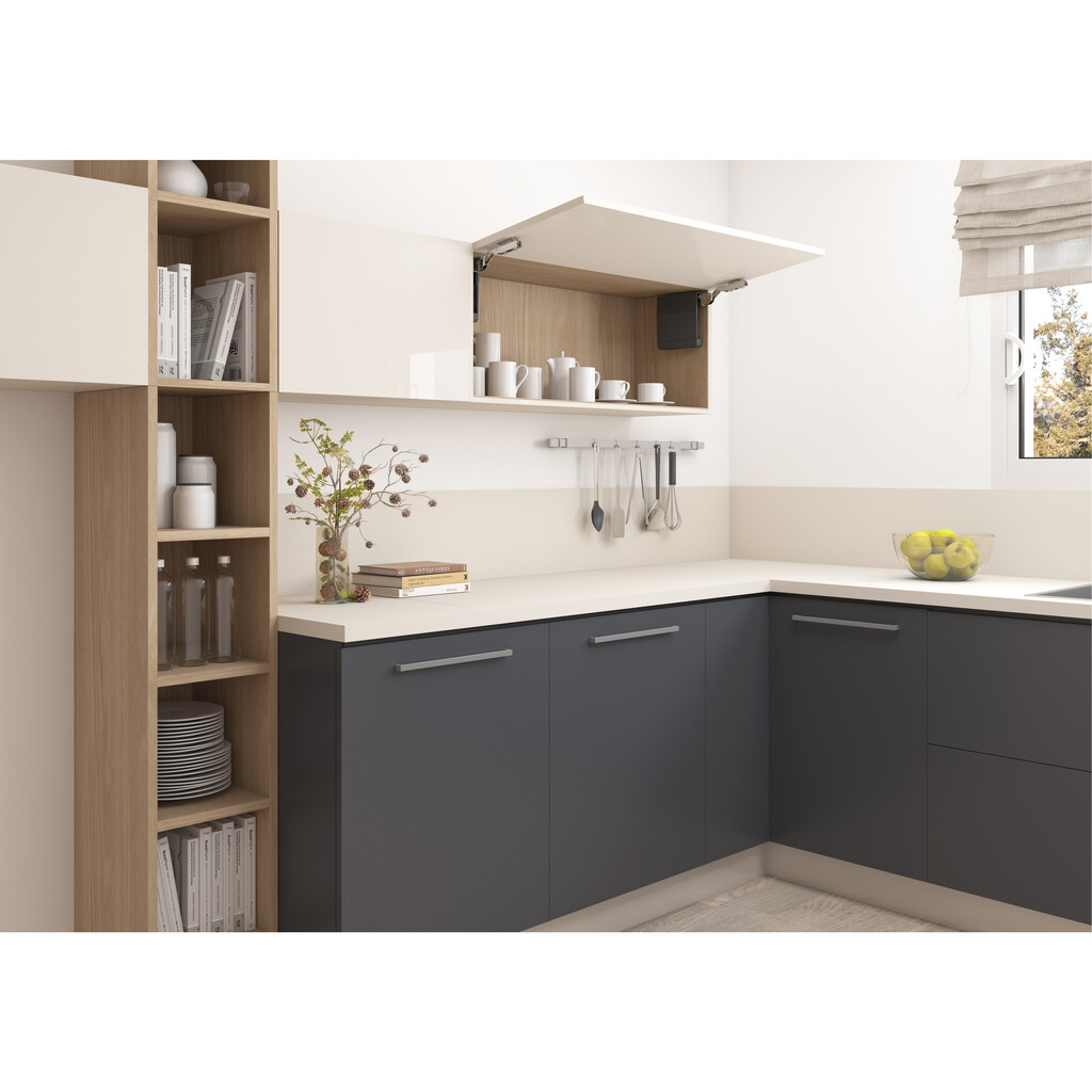 Compás elevable Agile Smart, 480 - 1250, Plástico gris antracita, Acero y Plástico-2
