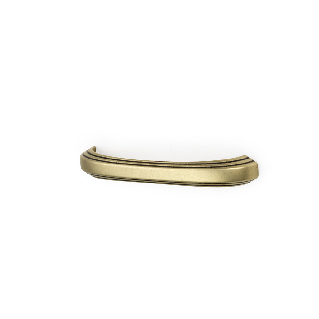 Mombasa furniture handle, L 109 mm, 96 mm interaxis, Old gold, Zamak-3