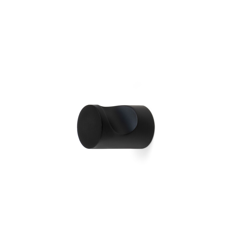 Furniture knob Panama, diameter 20mm, Zamak, Black painted-3