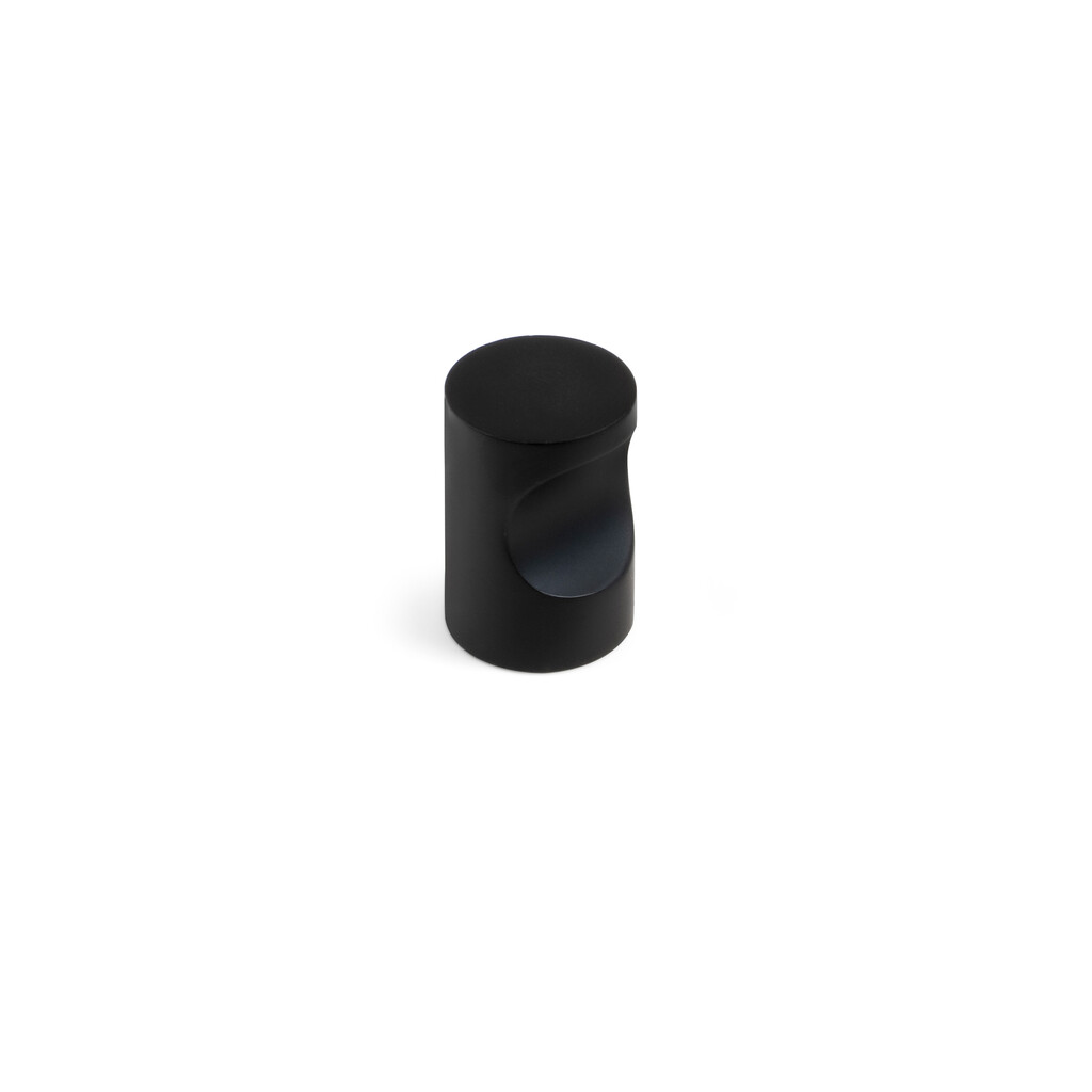 Furniture knob Panama, diameter 20mm, Zamak, Black painted-4
