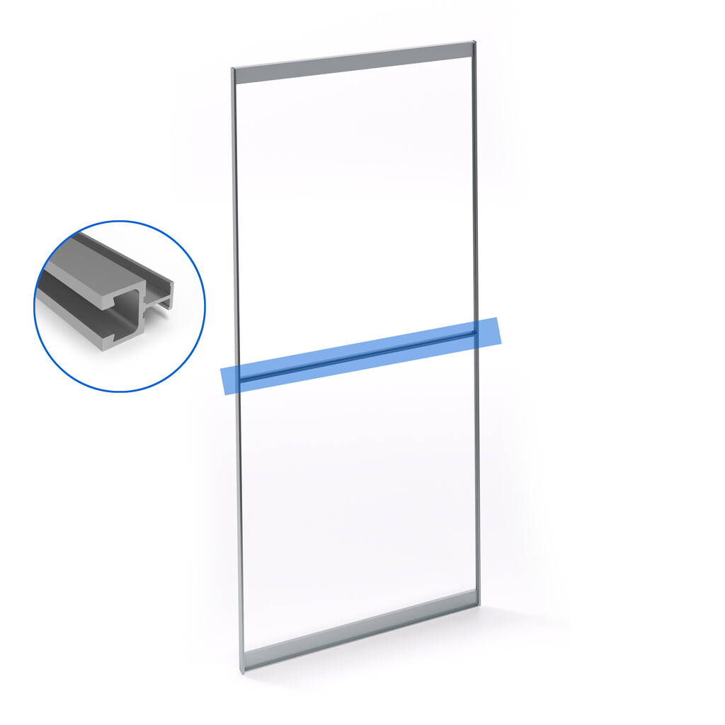 Profils Free, 2,35 m, Anodisé mat, Aluminium-10