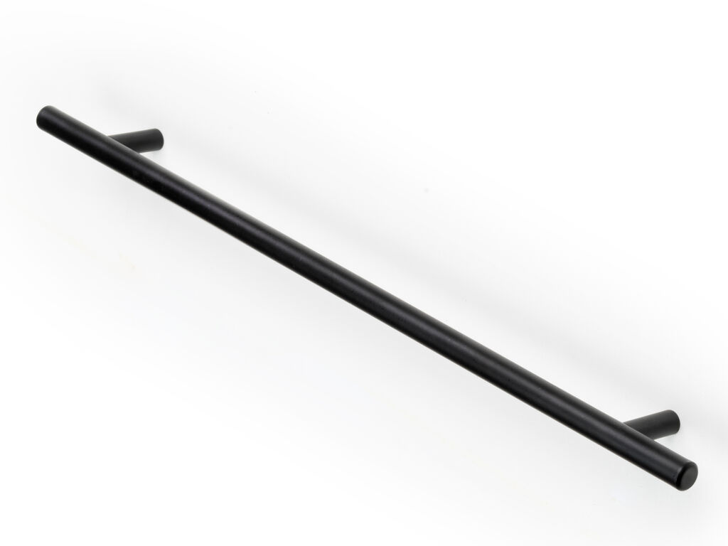 Lot of 20 furniture handles Miami, L336mm, 256mm interaxis, Stainless steel, Black painted-6