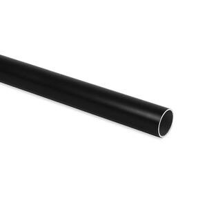 D.28mm round wardrobe rail, length 2.35m, Aluminium, Black painted product photo