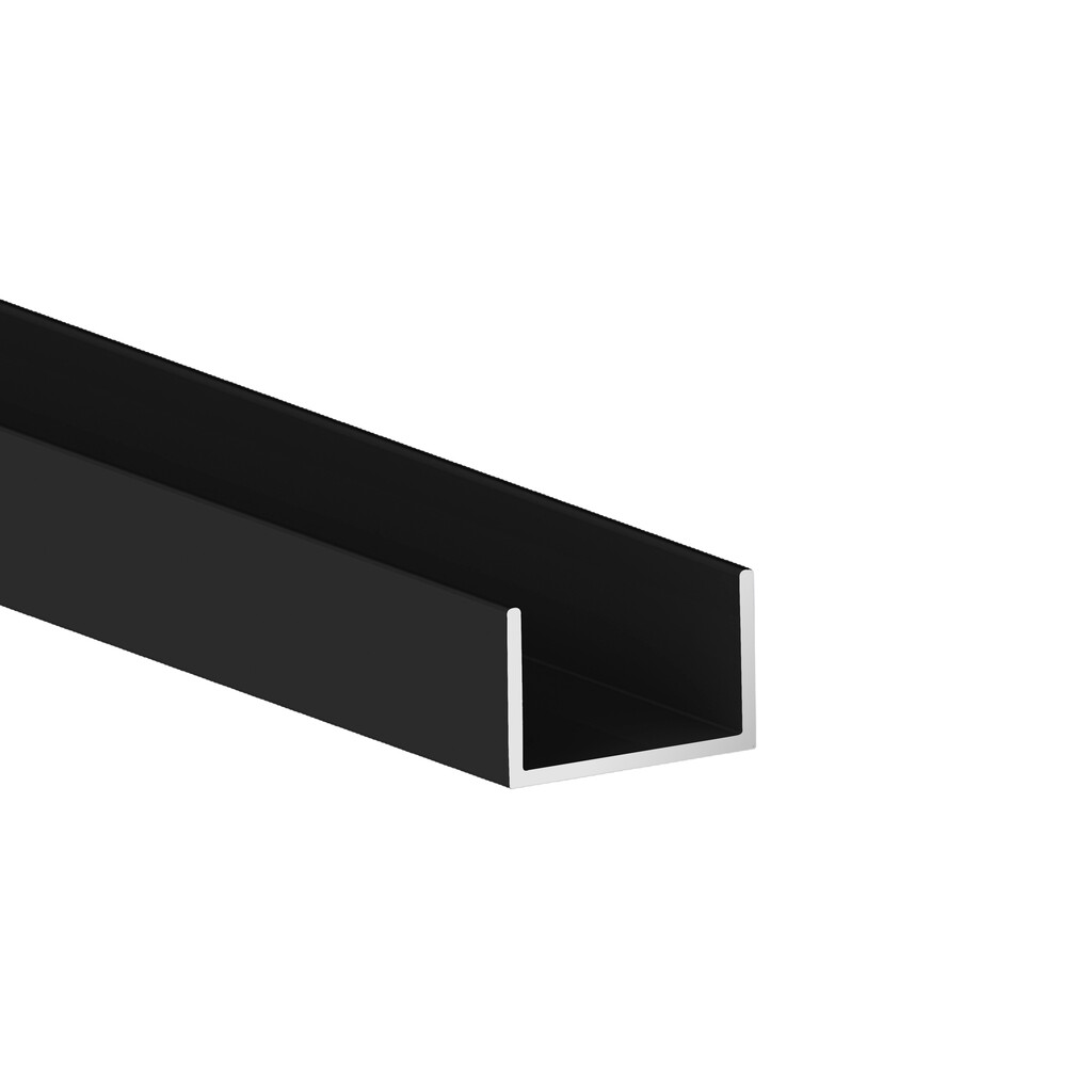 Querbalken Placard U19x14, 2,35 m, Schwarz, Aluminium-Primary