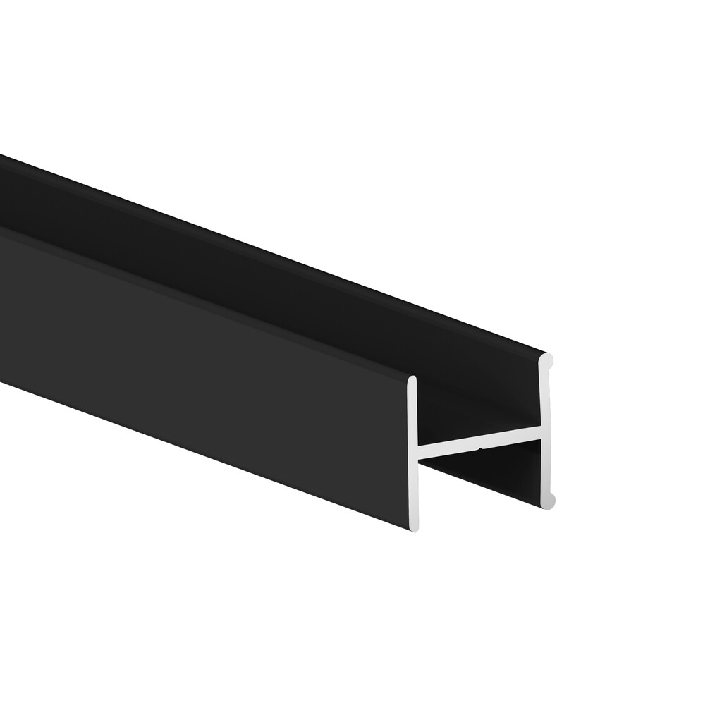 Querbalken Placard H16x18, 2,35 m, Schwarz, Aluminium-Primary