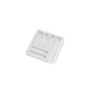 range-couverts Optima Vertex/Concept, profondeur 500mm, plateau 16mm, module 450mm, Plastique, Blanc photo du produit