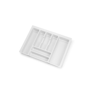 range-couverts Optima Vertex/Concept, profondeur 500mm, plateau 16mm, module 600mm, Plastique, Blanc photo du produit