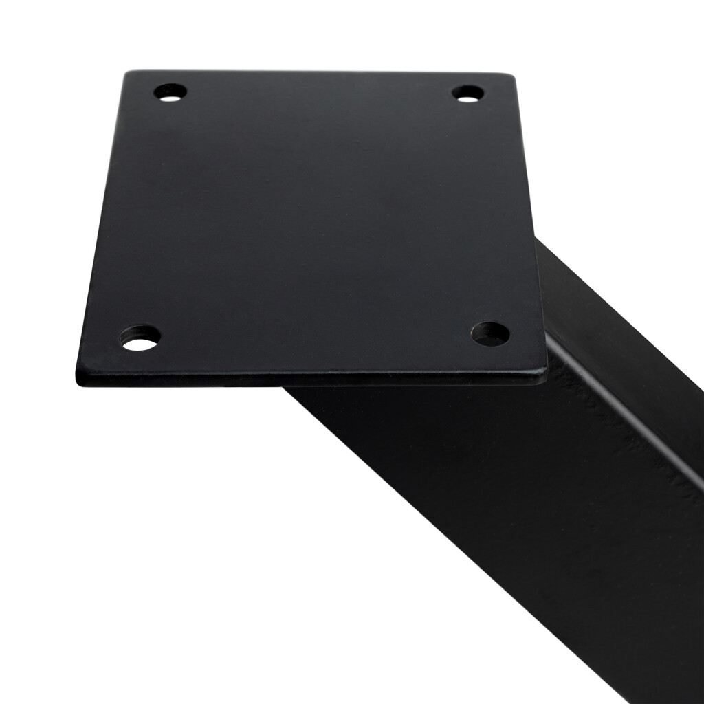 Juego de patas Cross para mesa, ancho 695mm, Acero, Pintado negro-4