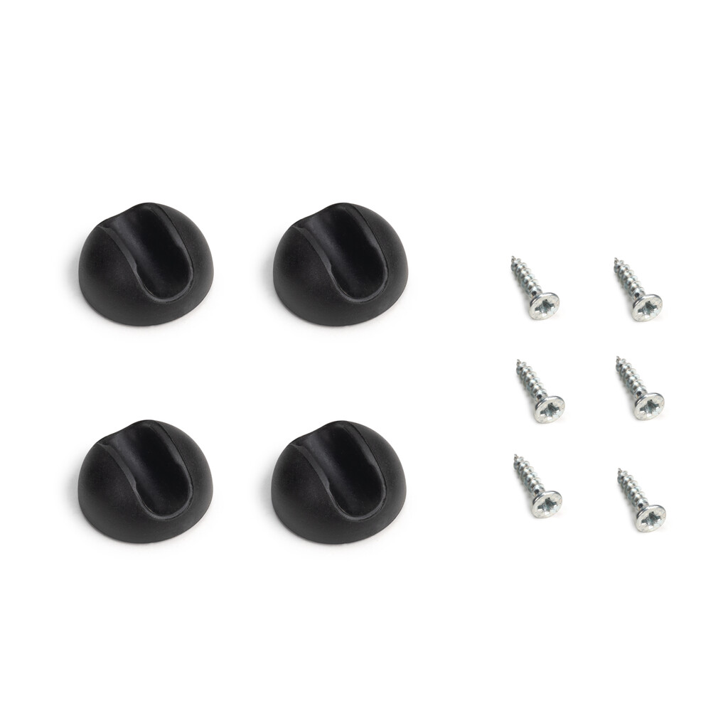 Lot de 4 pieds Hairpin de 2 fils par table, hauteur 400mm, Acier, Peint en blanc-6