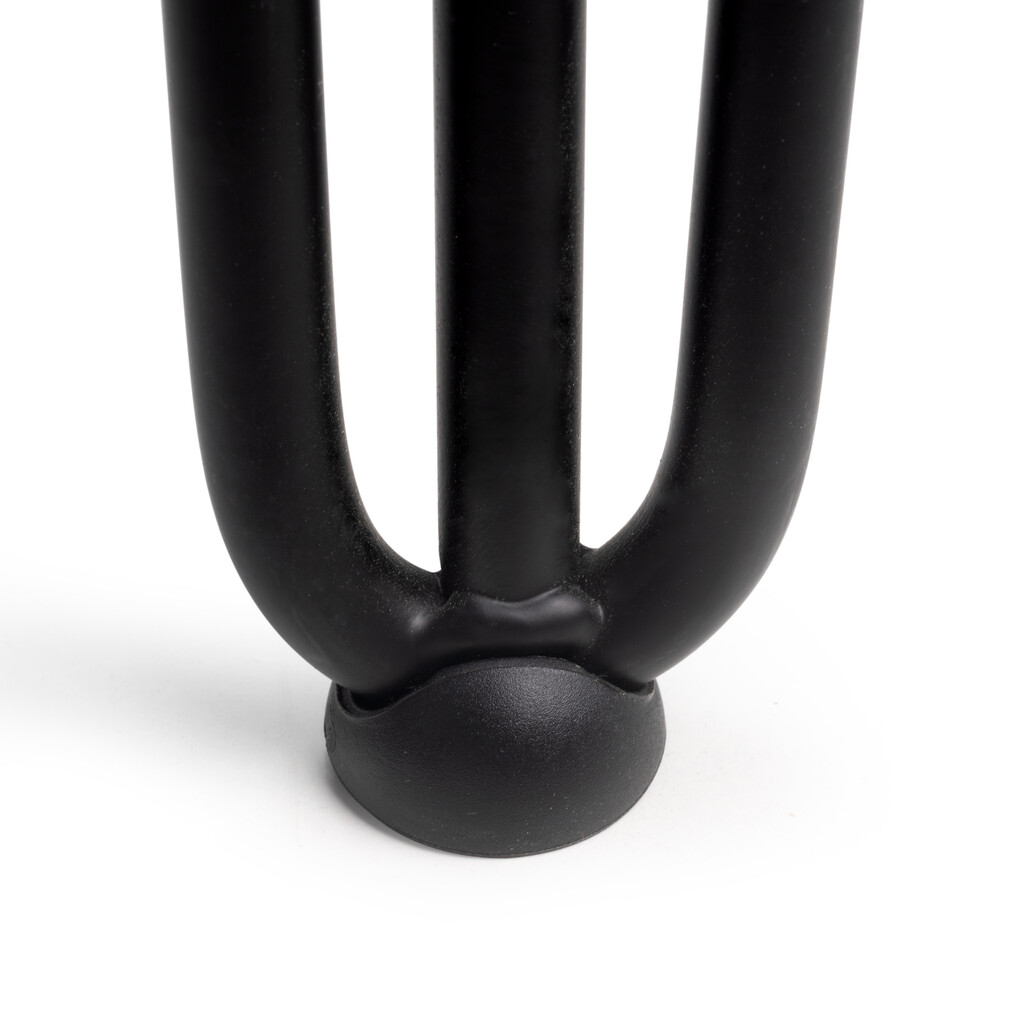 Lot of 4 Hairpin 3 rods table legs, Height 710mm, Steel, Black painted-7