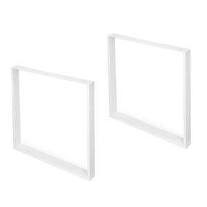 Set rechteckiger Tischbeine Square, Breite 800mm, Stahl, Wei&szlig; lackiert Produktfoto