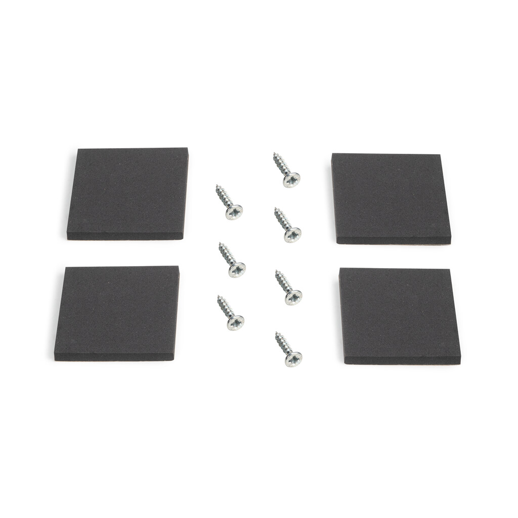 Set rechteckiger Tischbeine Square, Breite 800mm, Stahl, Weiß lackiert-6