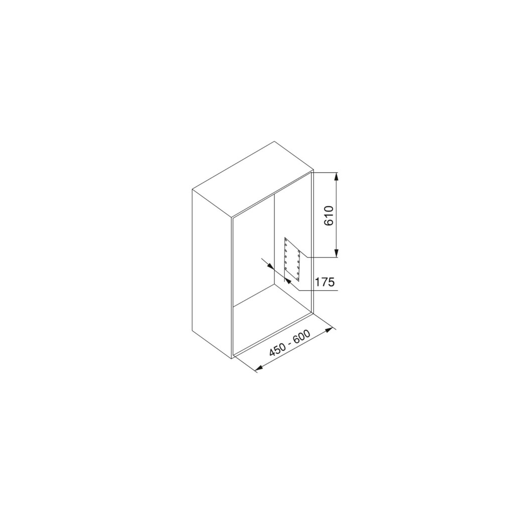 Penderie rabattable pour armoire Hang, 450 - 600, Peint en noir, Acier et Plastique.-3