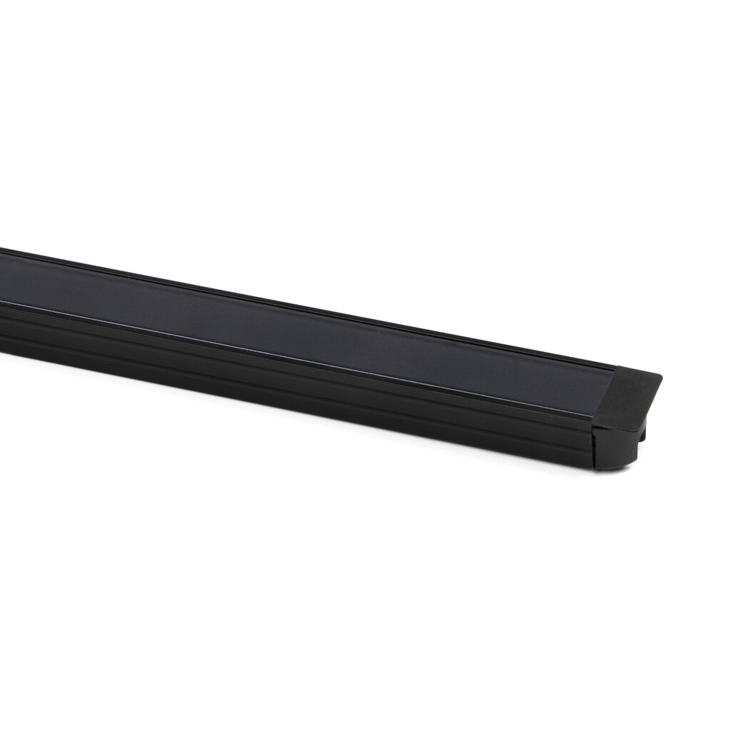 Juego de perfiles para empotrar Lynx W, para hacer luminarias con tiras LED, longitud 2.35m, Aluminio y Plástico, Anodizado negro-3
