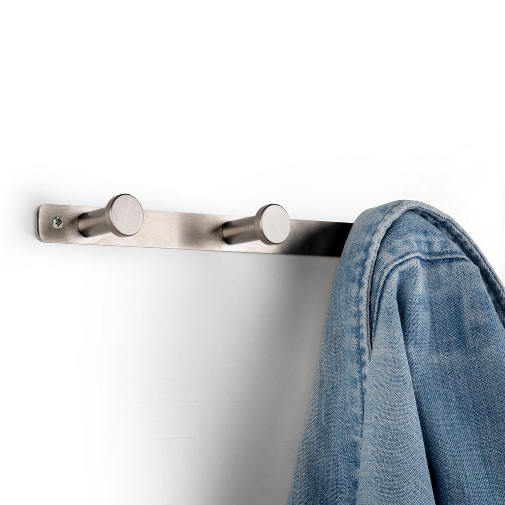 Hamilton wall hanger, Satin finished nickel, Steel-2