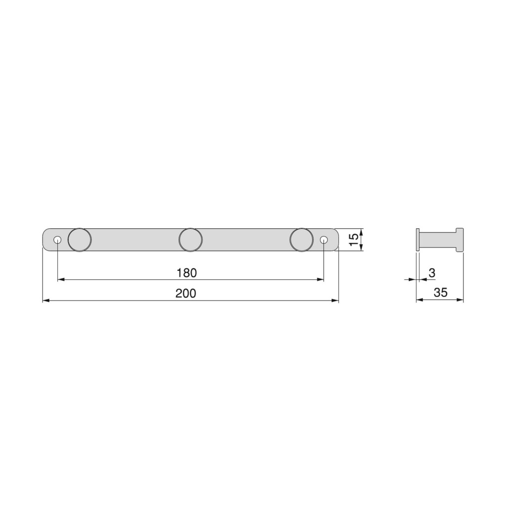 Hamilton wall hanger, Satin finished nickel, Steel-1