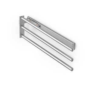 Handutchhalter, ausziehbar, 3 Arme, Aluminium, matt eloxiert Produktfoto