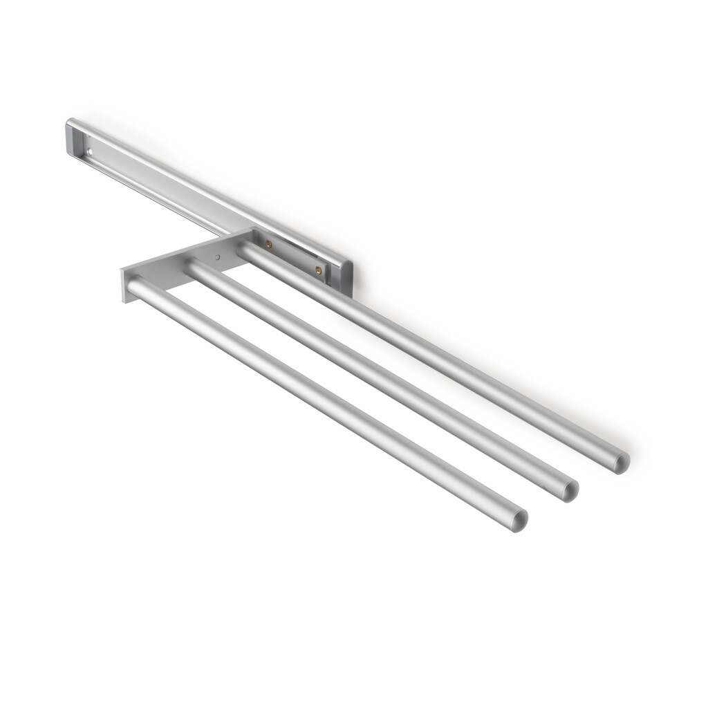Handutchhalter, ausziehbar, 3 Arme, Aluminium, matt eloxiert-9