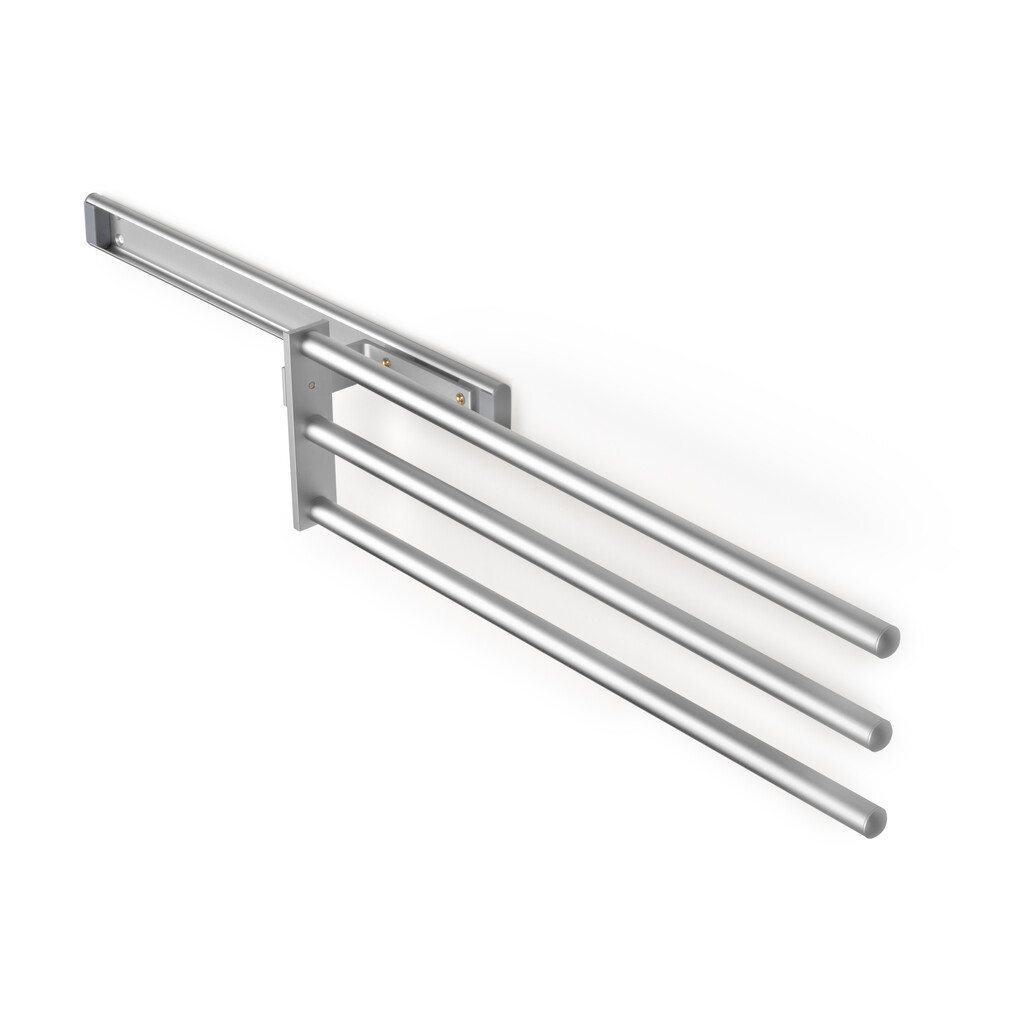 Handutchhalter, ausziehbar, 3 Arme, Aluminium, matt eloxiert-11