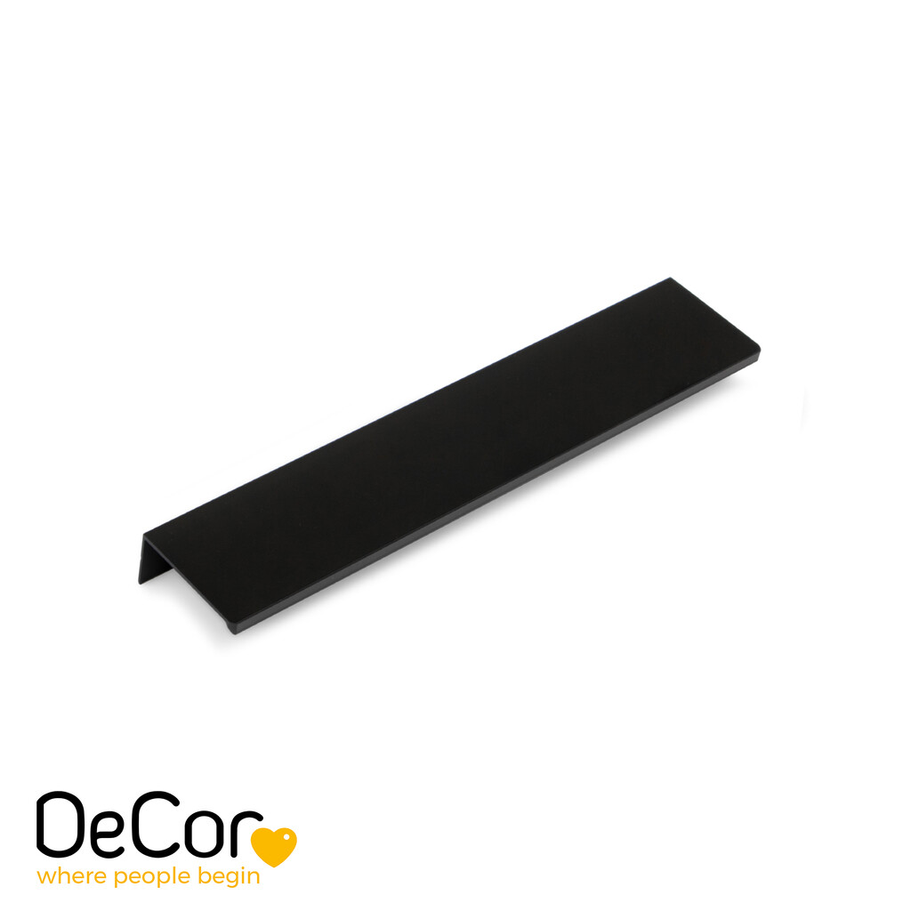Furniture handle Picanya, L198mm, 128mm interaxis, Aluminium, Black anodized-Primary