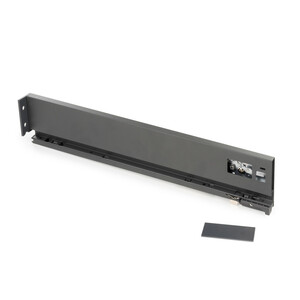Convex drawer side 90mm height RIGHT, depth 350mm, Steel, Anthracite Grey and Plastic product photo