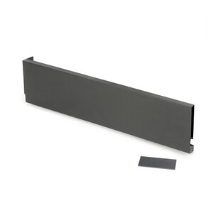 Zarge Convex H&ouml;he 128mm LINKS, Tiefe 450mm, Stahl, Anthrazitgrau und Kunststoff Produktfoto