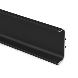 Perfil central Gola para muebles de cocina, longitud 2,35m, Aluminio, Pintado negro foto del producto