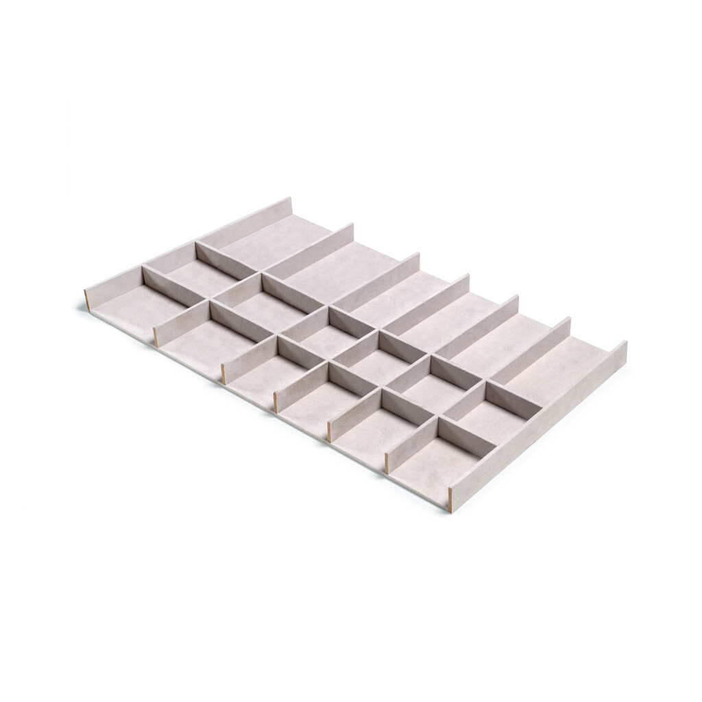 Tiroir organisateur pour placards et commodes Hack, 683 (M80), Peint gris pierre, Bois.-Primary