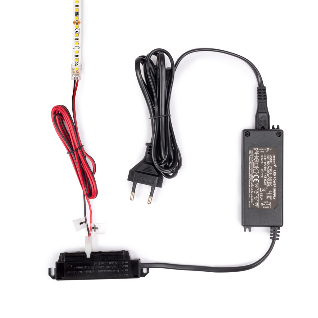 Tira LED Lynx Premium 9,6W/m IP20 (12V DC), longitud 5m, Luz blanca cálida 3.000K, Plástico-10