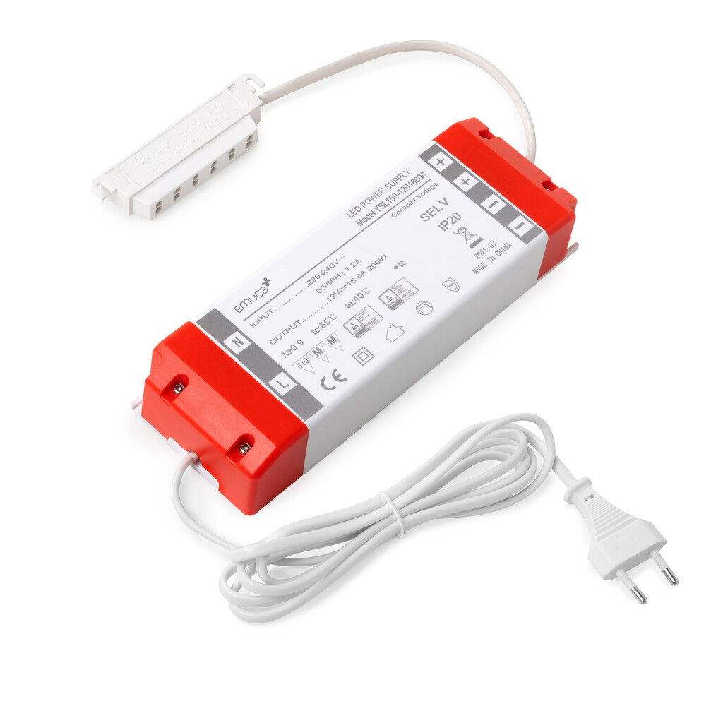 LED Power converter (12V DC), Power 200W, Steel and Aluminium-Primary
